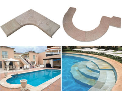 Swimming pool edges