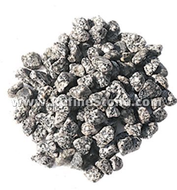 Black and white tumbled pebblestone