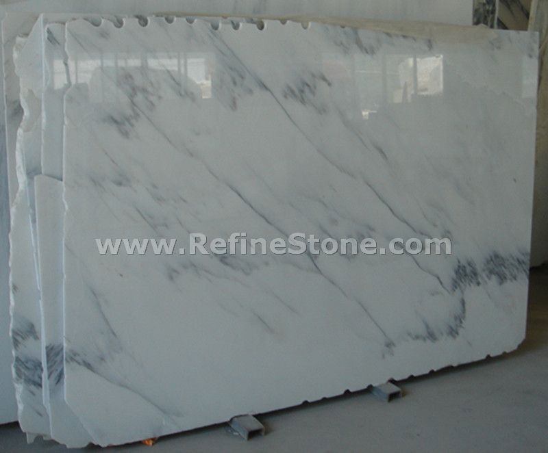 pure white grade B marble slab
