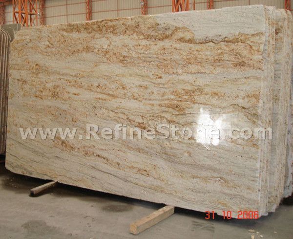 river yellow granite slab