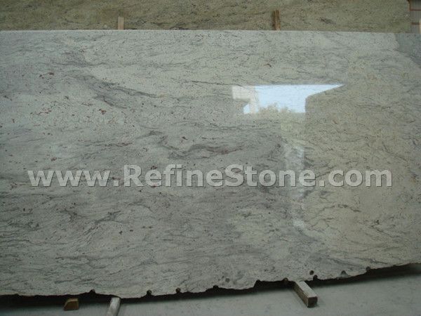 river white granite slab