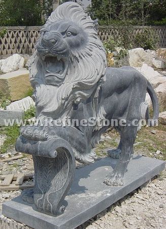 Grey marble statue