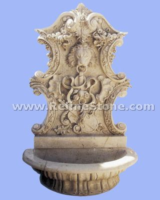 antique lion water fountain