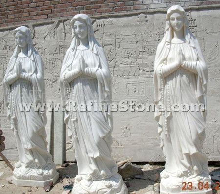 White marble sculpture