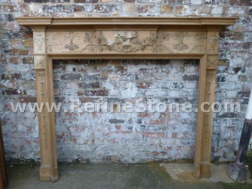 Wooden fireplace classical design