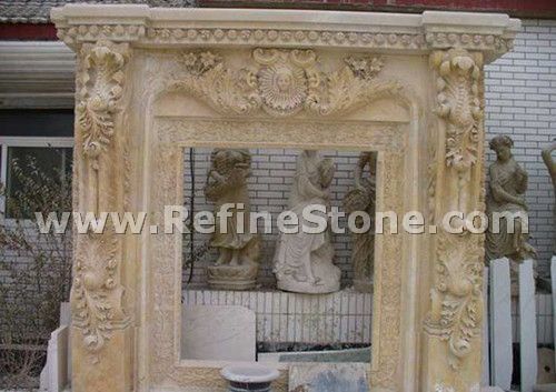 Handcraft marble fireplace statue