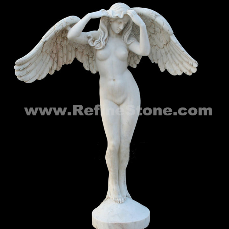 Western Human Marble Sculpture