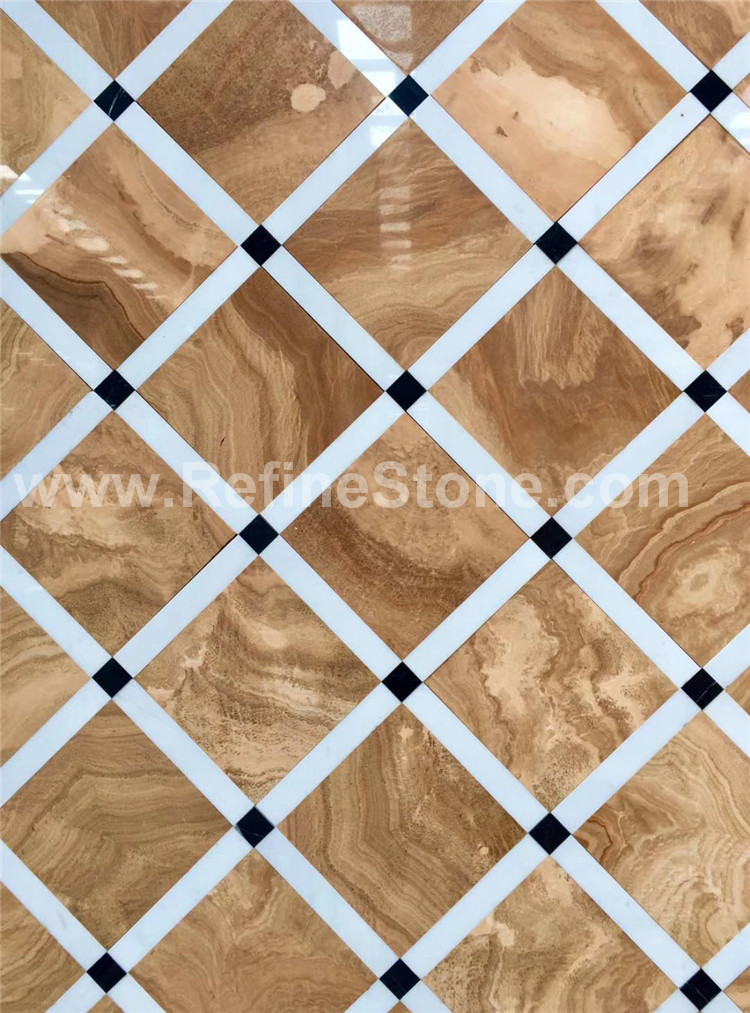 Royal wooden marble tile
