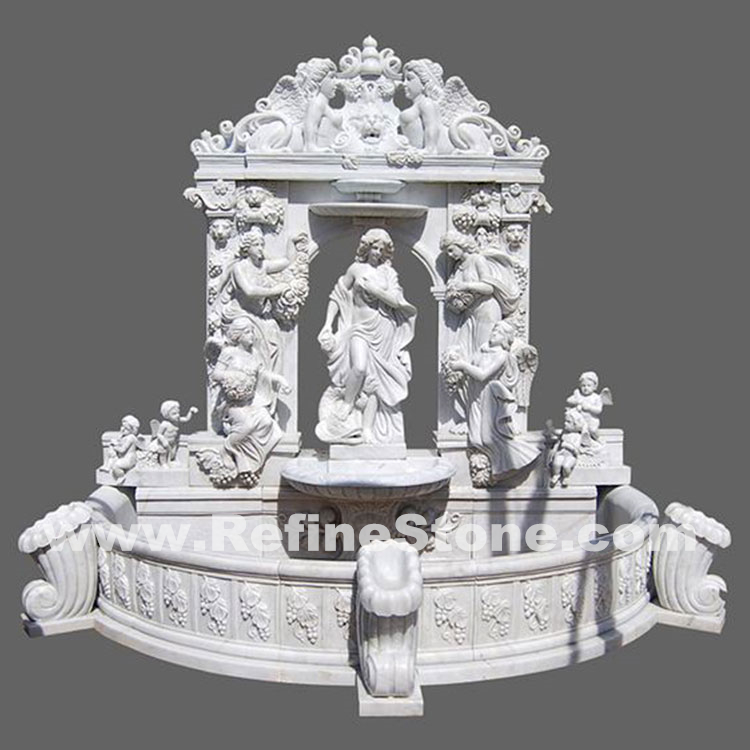 Large Human carving wall fountain
