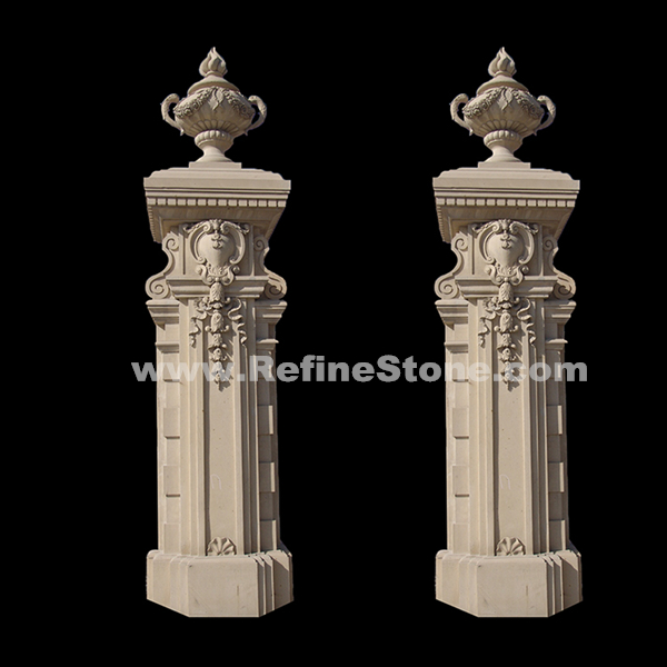 Statue Column Marble Design