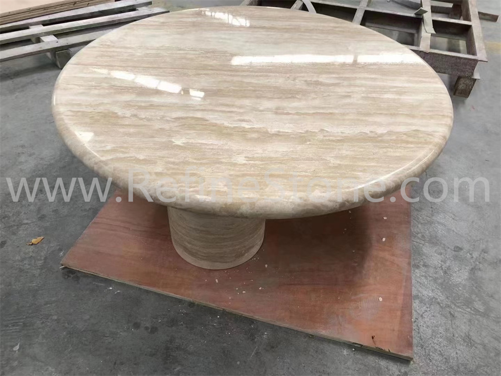 Travertine table