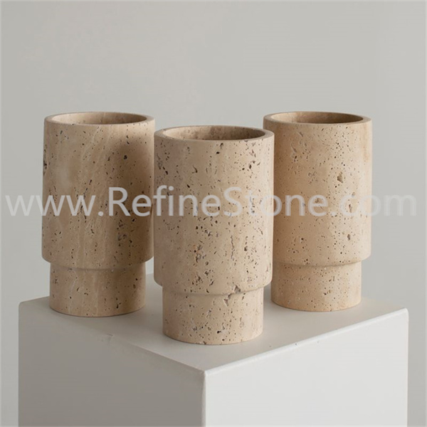 Travertine vessel