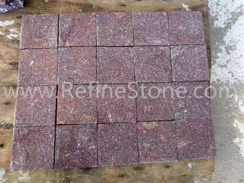Red porphyry natural split